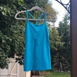 Lululemon aqua blue workout top